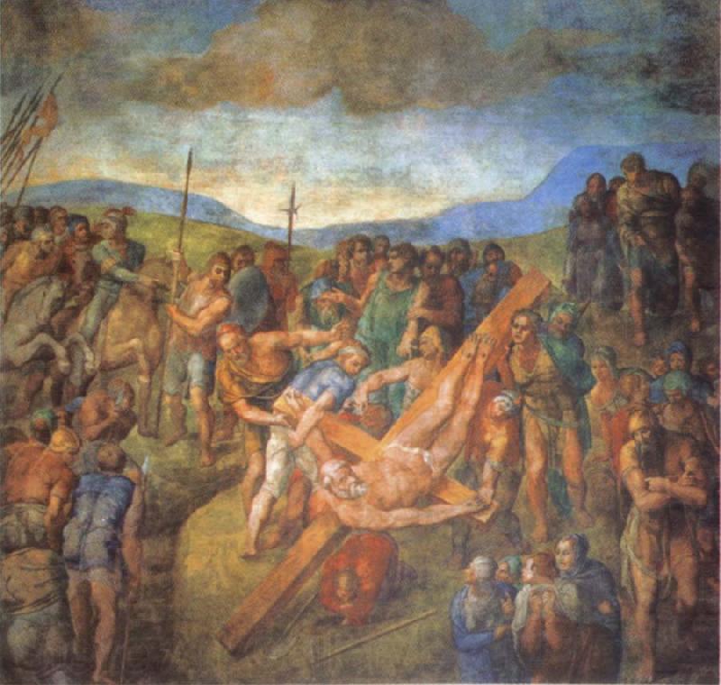 Michelangelo Buonarroti Conversion of St.Paul Norge oil painting art